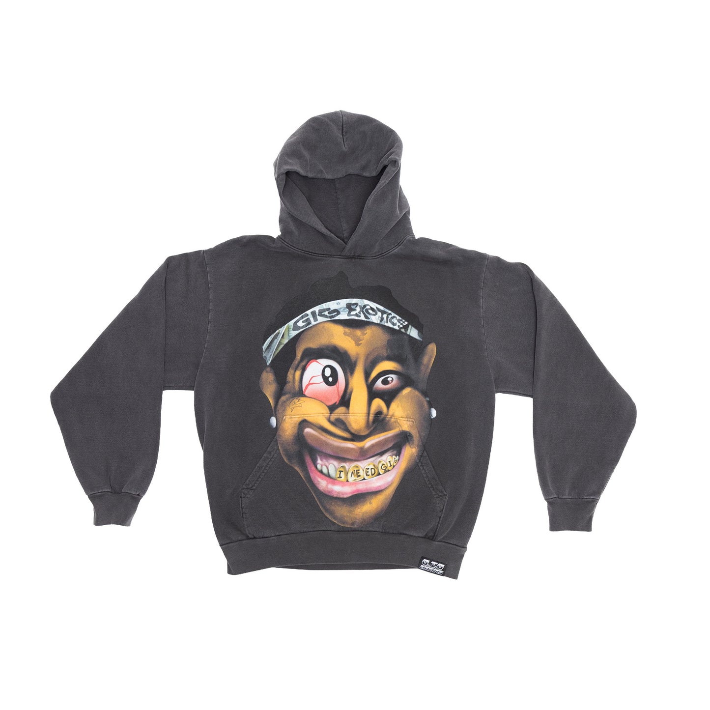 I NEED GIG VINTAGE BLACK PULLOVER