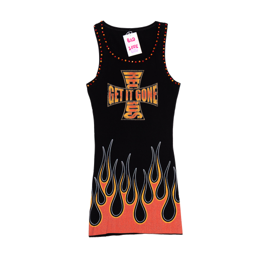 G.I.G RECORDS FLAME DRESS