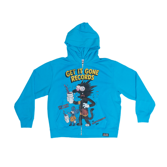ITCHY AND SCRATCHY ZIP-UP HOODED SWEATSHIRT
