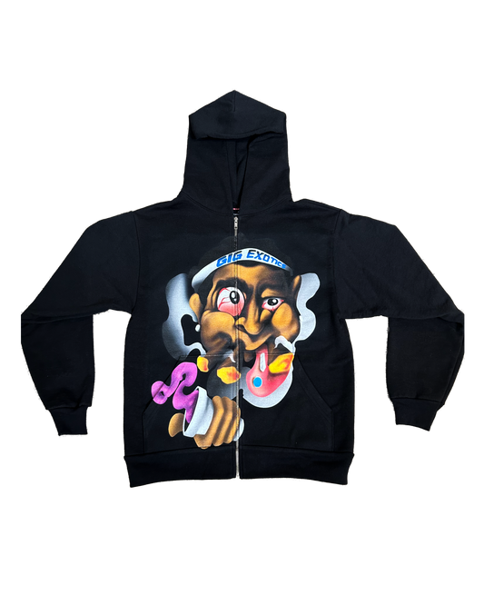 OG Trippy Zip-up Hooded Sweatshirt